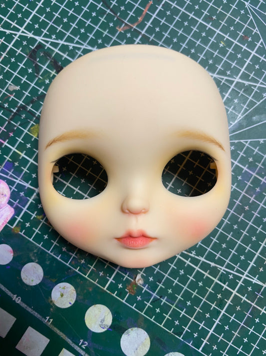 Blythe Doll Custom Faceplate with Makeup(White Skin) -RBL 02