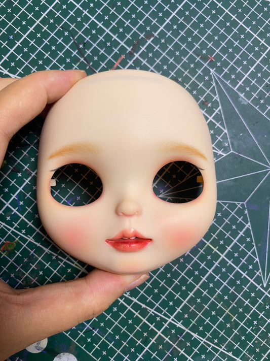 Blythe Doll Custom Faceplate with Makeup(White Skin) -RBL 011