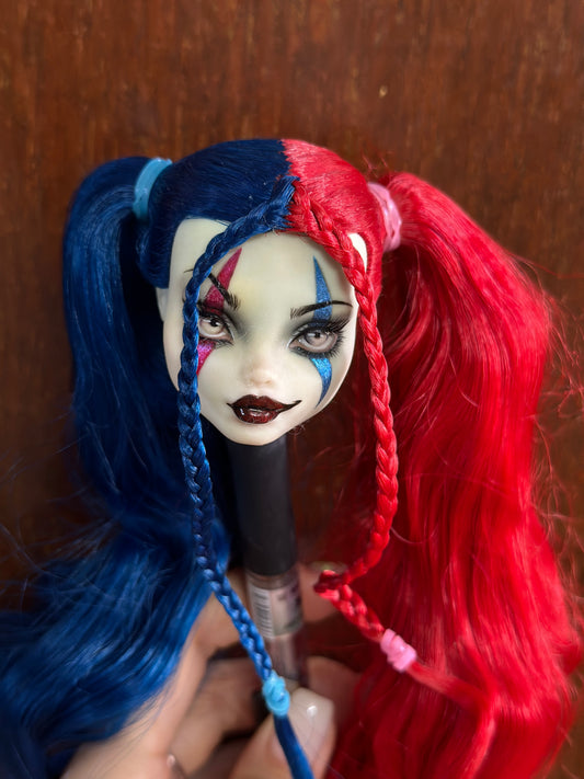 MONSTER HIGH DOLL OOAK CUSTOM,MONSTER HIGH DOLLS REPAINT,FRANKIE,DRACULAURA,LAGOONA ETC.- ART DOLL 0120