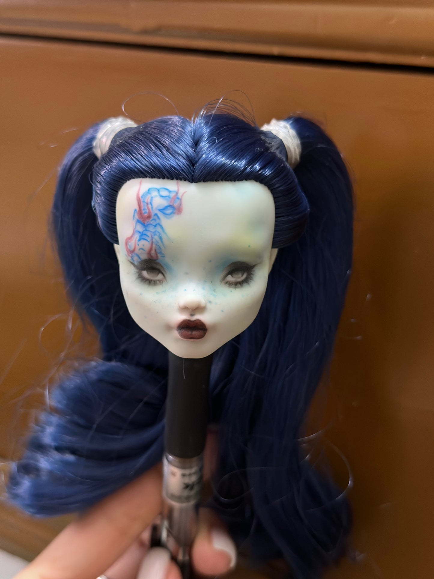 MONSTER HIGH DOLL OOAK CUSTOM,MONSTER HIGH DOLLS REPAINT,FRANKIE,DRACULAURA,LAGOONA ETC.- ART DOLL 0118
