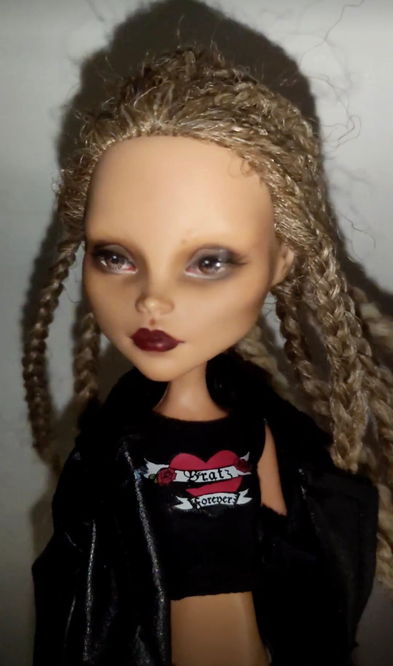 OOAK custom Monster High doll repaint sale Casta Fierce Ever After cyclops goth bjd barbie