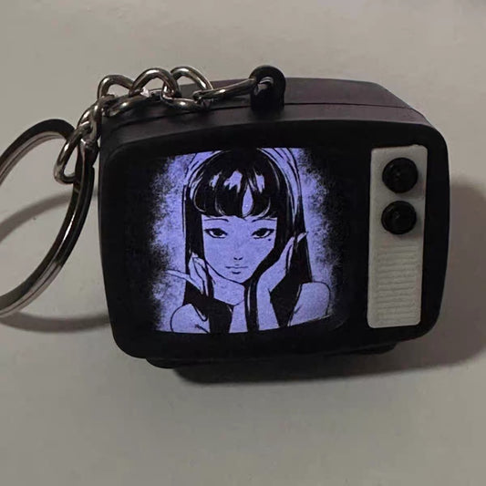 TOMIE JUNJI ITO TV Shaped Luminous Keychain