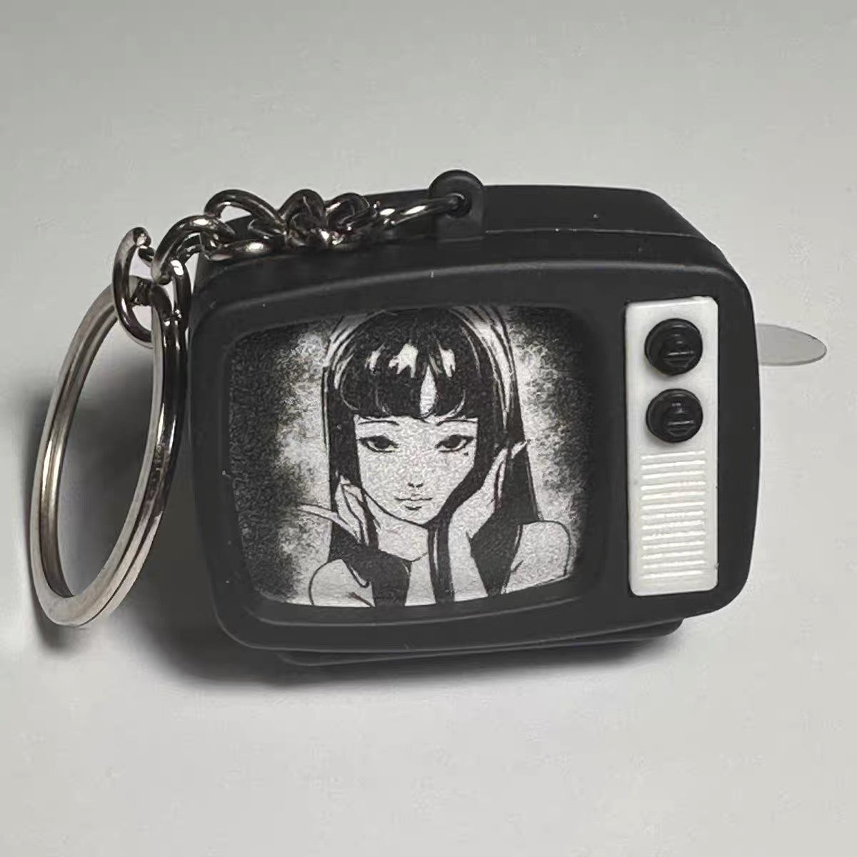 TOMIE JUNJI ITO TV Shaped Luminous Keychain