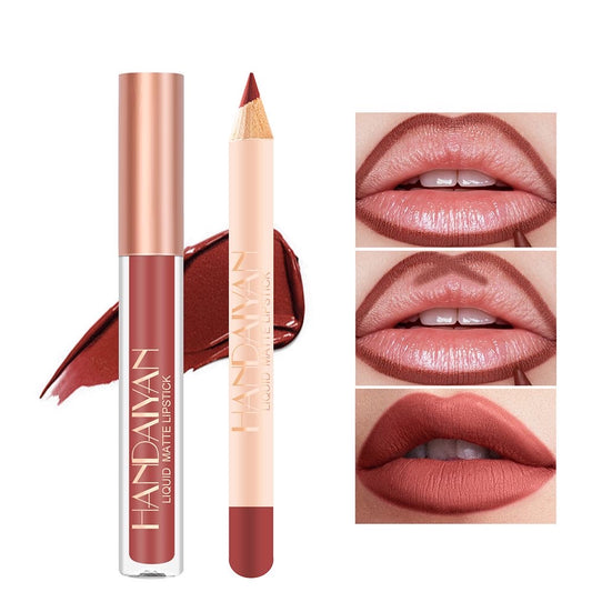 Monster high inspired lip combos,lipsk kit,liquid matte lipstick&lip line pencil,2 pic