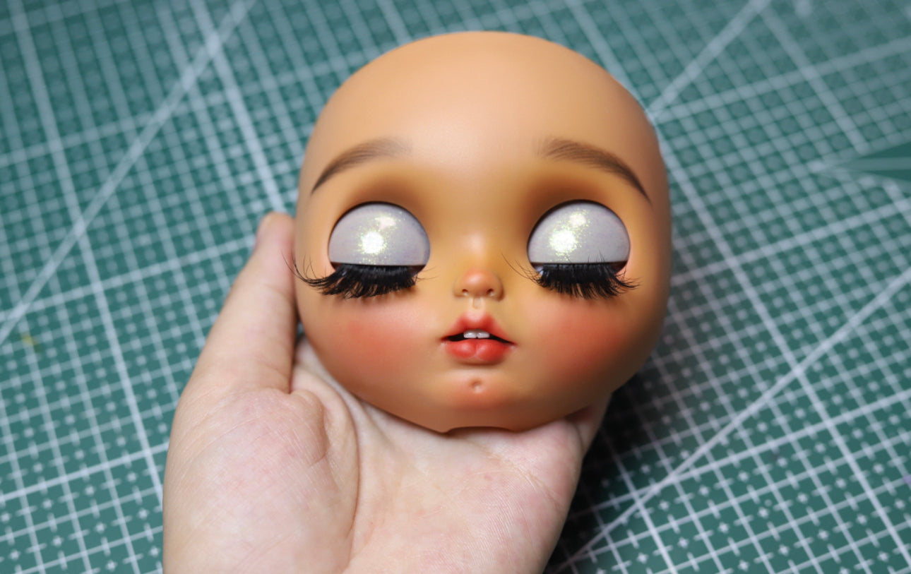 Blythe Doll Custom Faceplate with Makeup(White Skin) -RBL 202407