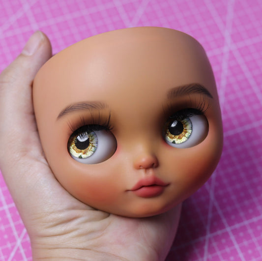 Blythe Doll Custom Faceplate with Makeup(White Skin) -RBL 202409