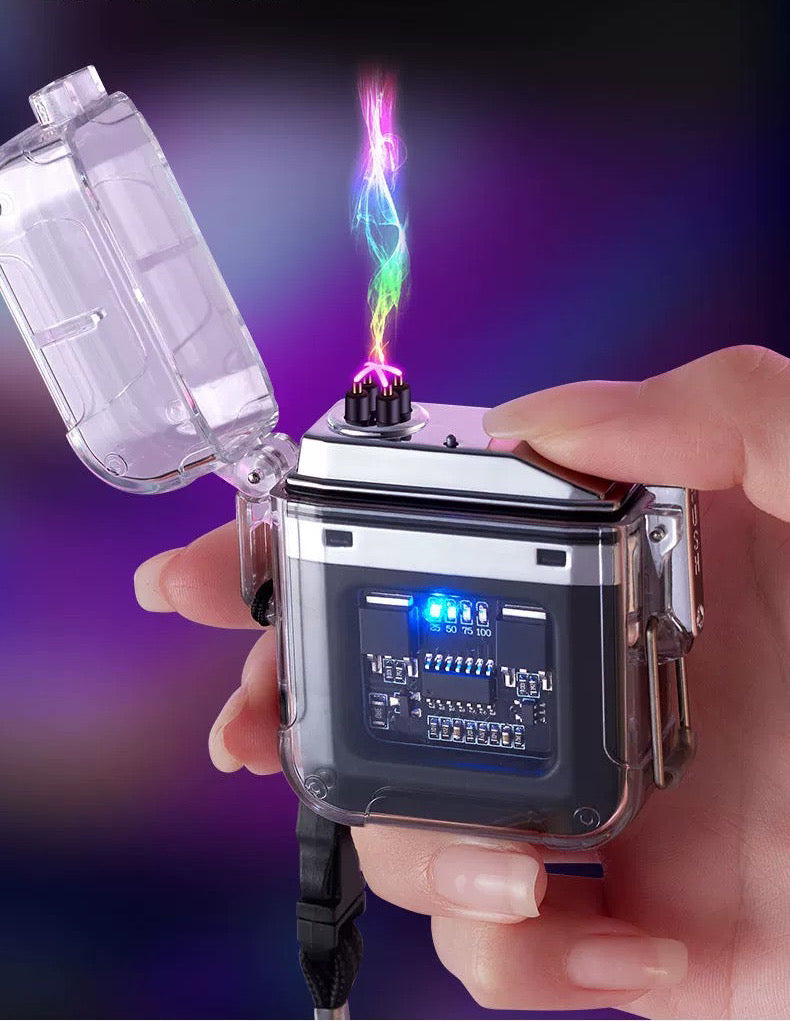 Outdoor Electric Lighter - Three Lighting Modes, IP56 Waterproof, Fast Charging, Windproof, Perfect for Camping, Night Walking, and Fishing - Multiple Colors Available