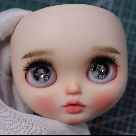 Blythe Doll Custom Faceplate with Makeup(White Skin) -RBL 202405