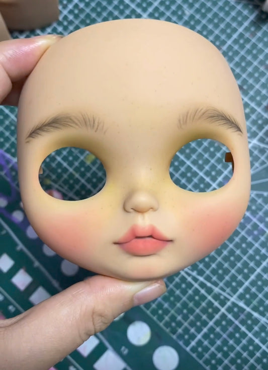 Blythe Doll Custom Faceplate with Makeup(Normal Skin) -RBL 03