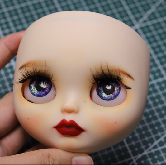 Blythe Doll Custom Faceplate with Makeup(White Skin) -RBL 202401
