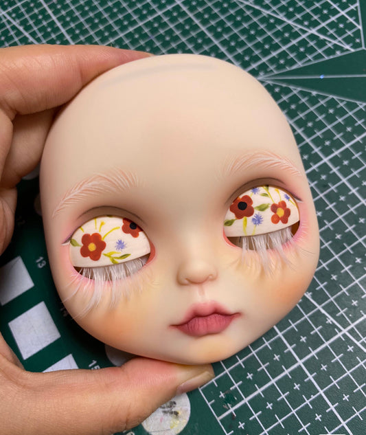 Blythe Doll Custom Faceplate with Makeup(White Skin) -RBL 202405