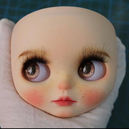 Blythe Doll Custom Faceplate with Makeup(White Skin) -RBL 202404
