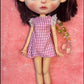 Cute Dress Pink Dress for Blythe,BJD 1/6 Doll Clothes Customized 020