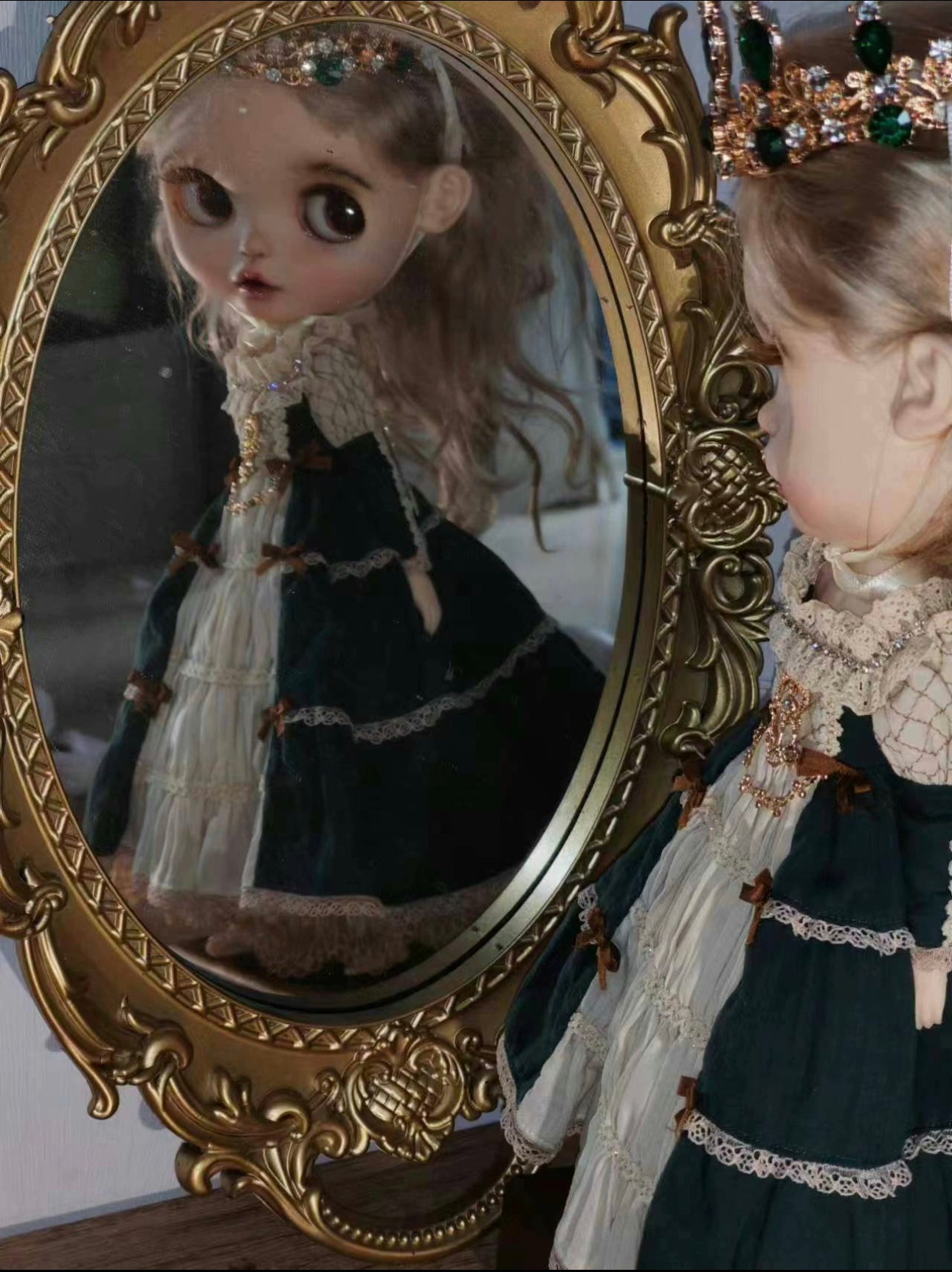 Long Dress Night Dress for Blythe,BJD 1/6 Doll Clothes Customized 011