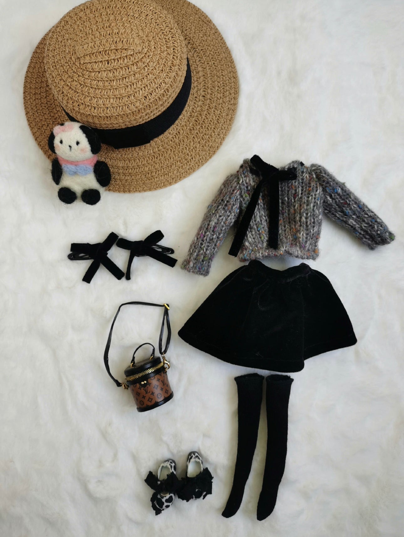 Long Dress Outfit for Blythe,BJD 1/6 Doll Clothes Customized 018