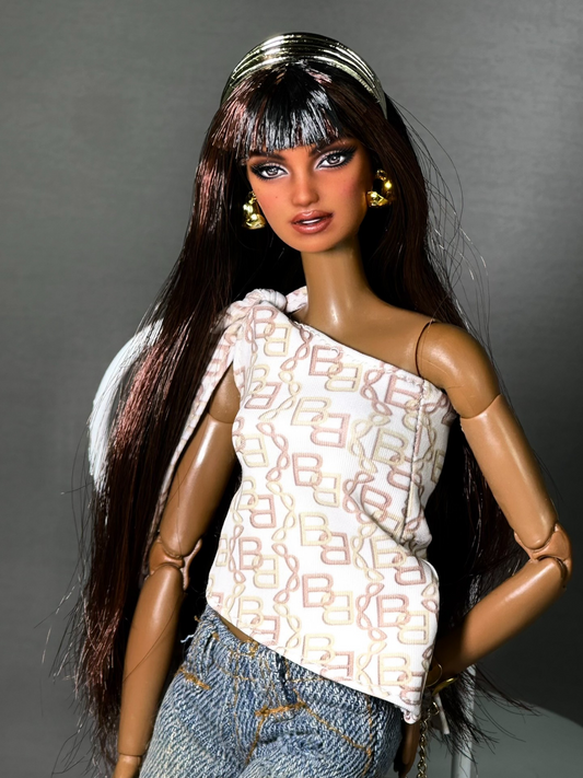 Custom Barbie doll ,Repaint OOAK Barbie Repainted Head,repaint custom OOAK Barbie Commission 089