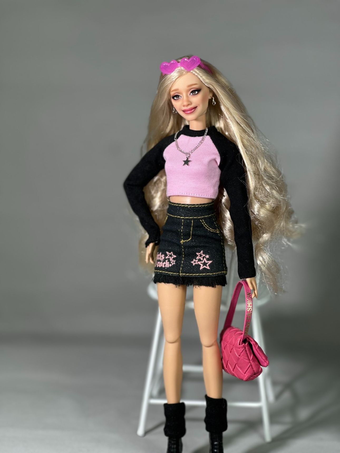 Custom Barbie doll ,Repaint OOAK Barbie Repainted Head,repaint custom OOAK Barbie Commission 056