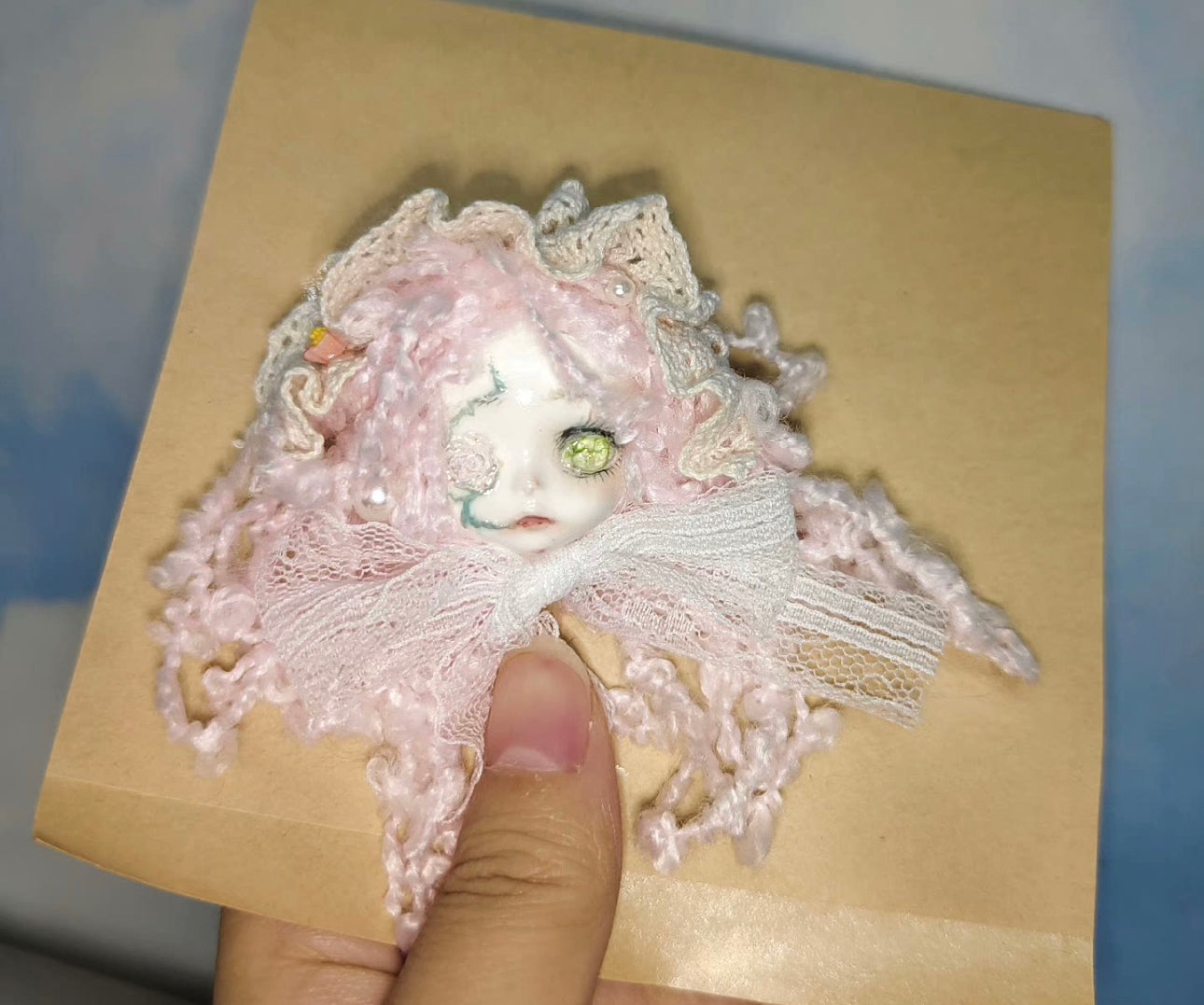 BJD DOLL CLAY SCULPT DOLLS ,POLYMER CLAY DOLL BROOCHES06
