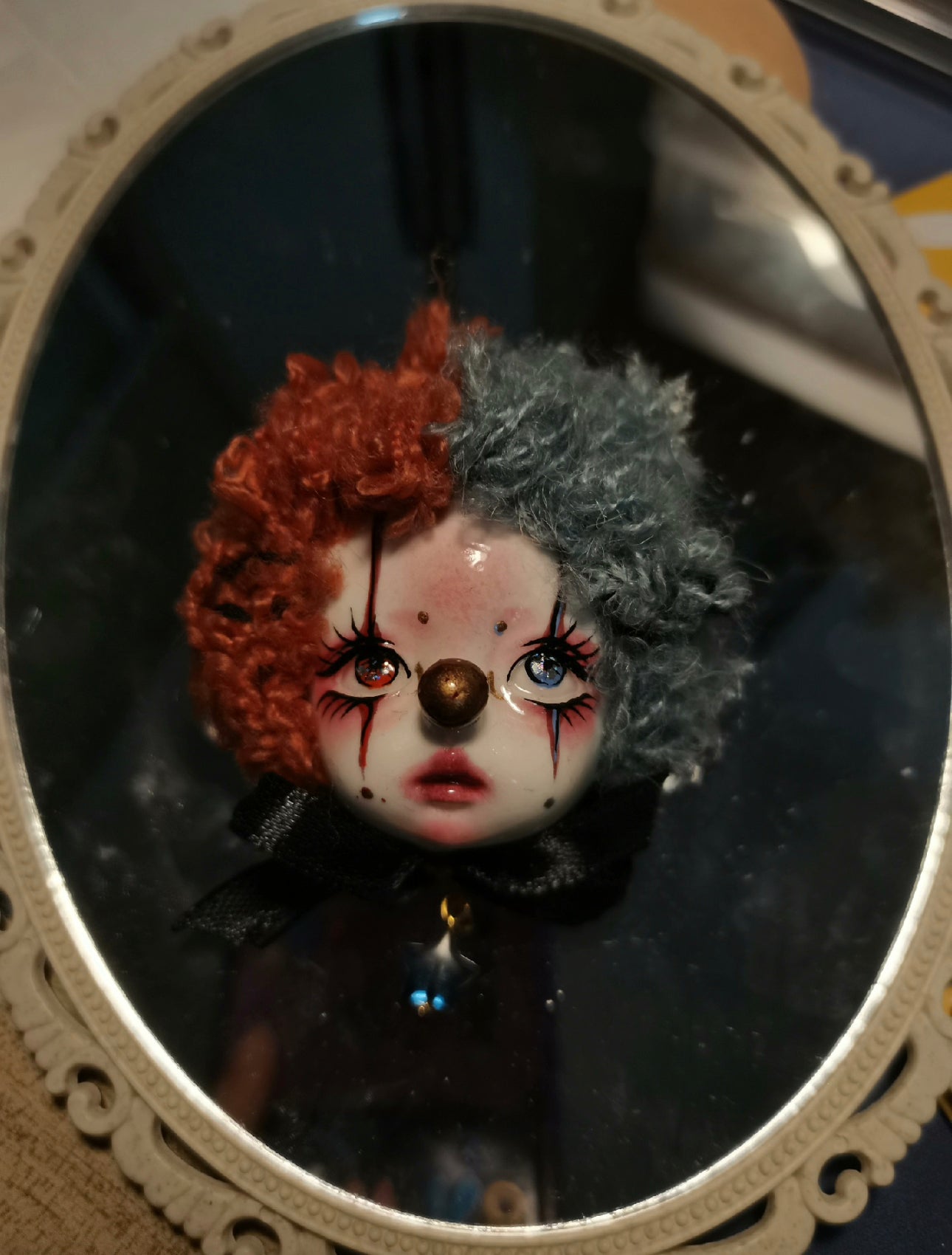 Halloween BJD DOLL CLAY SCULPT DOLLS ,POLYMER CLAY DOLL BROOCHES010