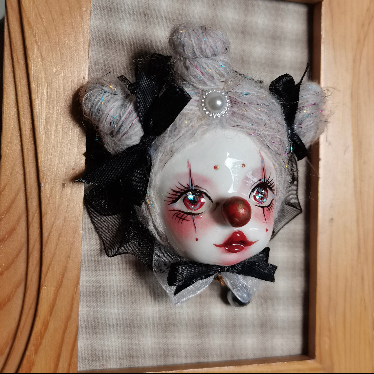 BJD DOLL CLAY SCULPT DOLLS ,POLYMER CLAY DOLL BROOCHES011