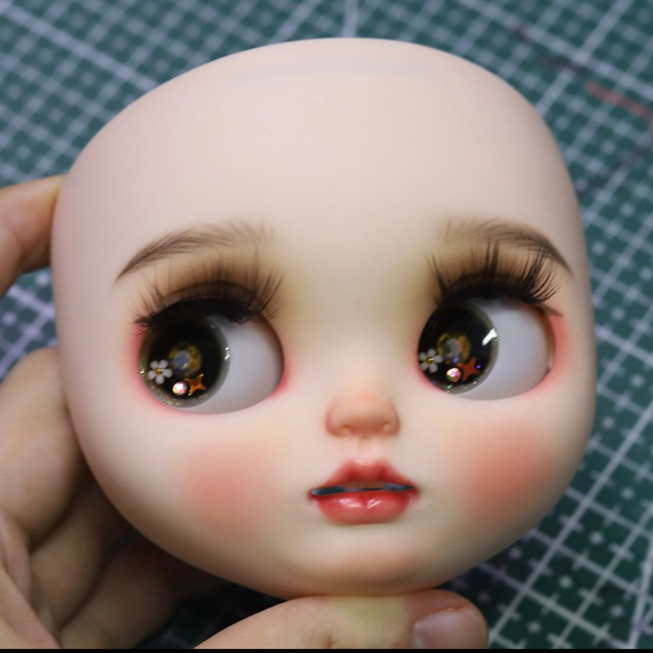 Blythe Doll Custom Faceplate with Makeup(Normal Skin) -RBL 020
