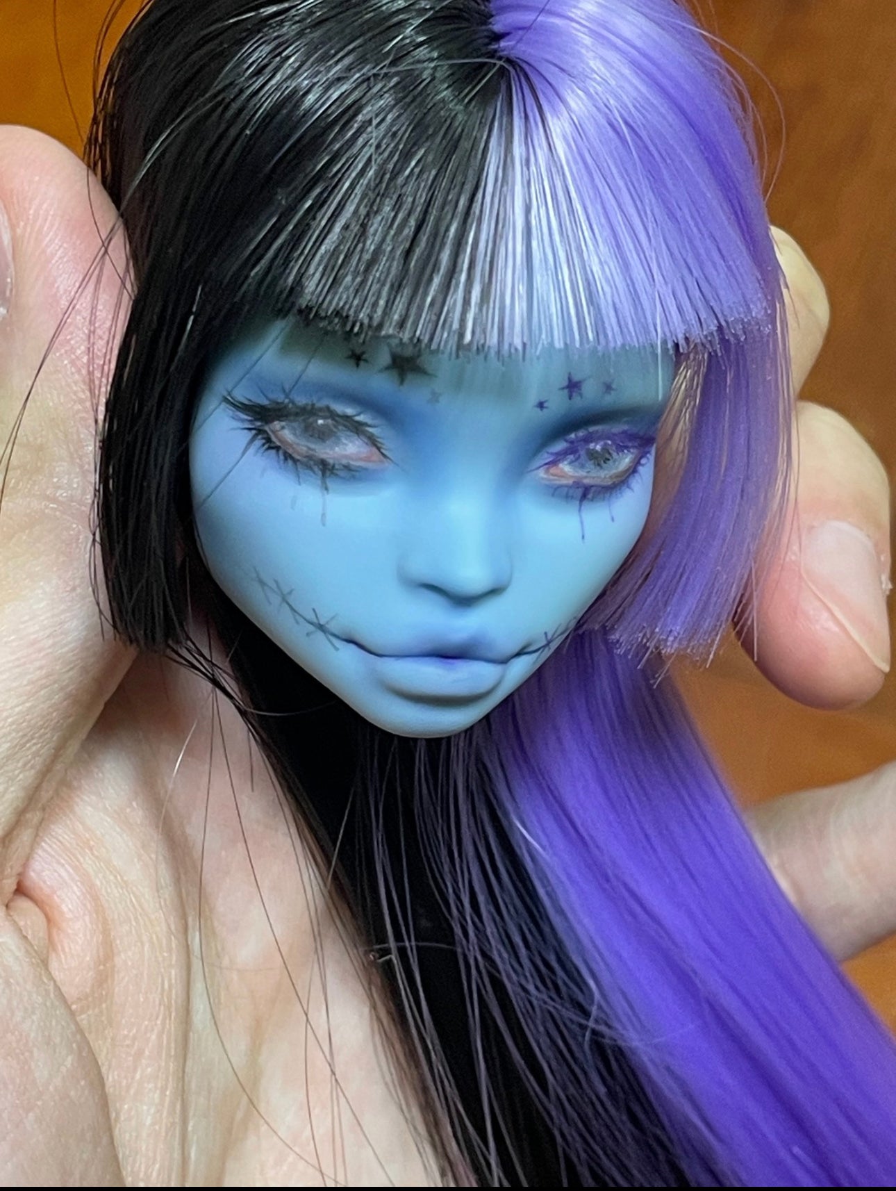 MONSTER HIGH DOLL OOAK CUSTOM,MONSTER HIGH DOLLS REPAINT,FRANKIE,DRACULAURA,LAGOONA ETC.- ART DOLL 0190