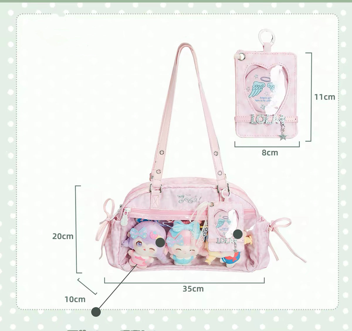 ITA BAG ,ITABAGS,ITABAG STYLE, DOLL SHOWCASE/DISPLAYCASE/CARRYCASE015