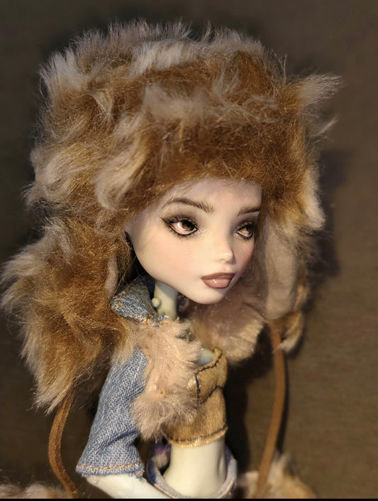 MONSTER HIGH DOLL OOAK CUSTOM,MONSTER HIGH DOLLS REPAINT- ART DOLL 0121