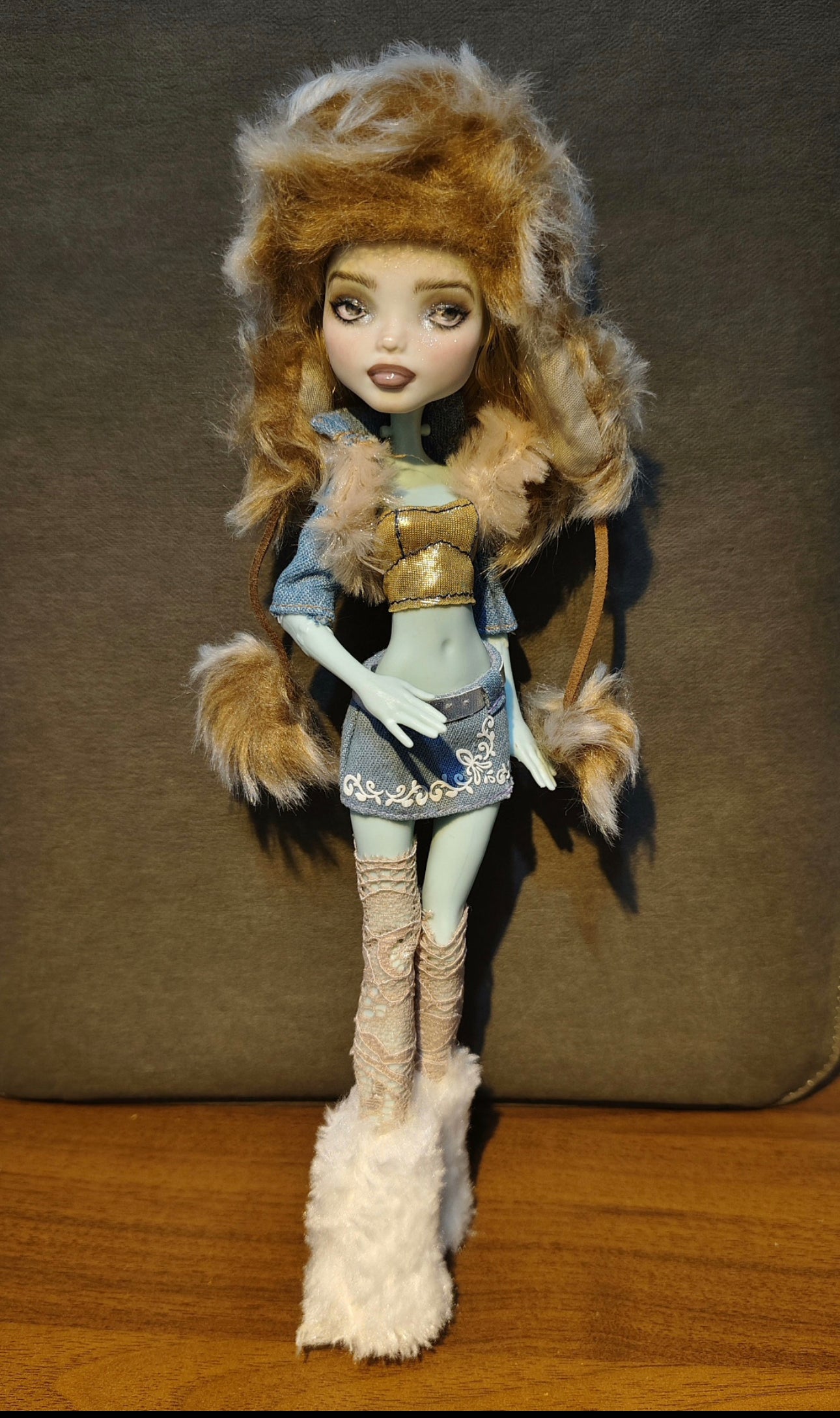 MONSTER HIGH DOLL OOAK CUSTOM,MONSTER HIGH DOLLS REPAINT- ART DOLL 0121