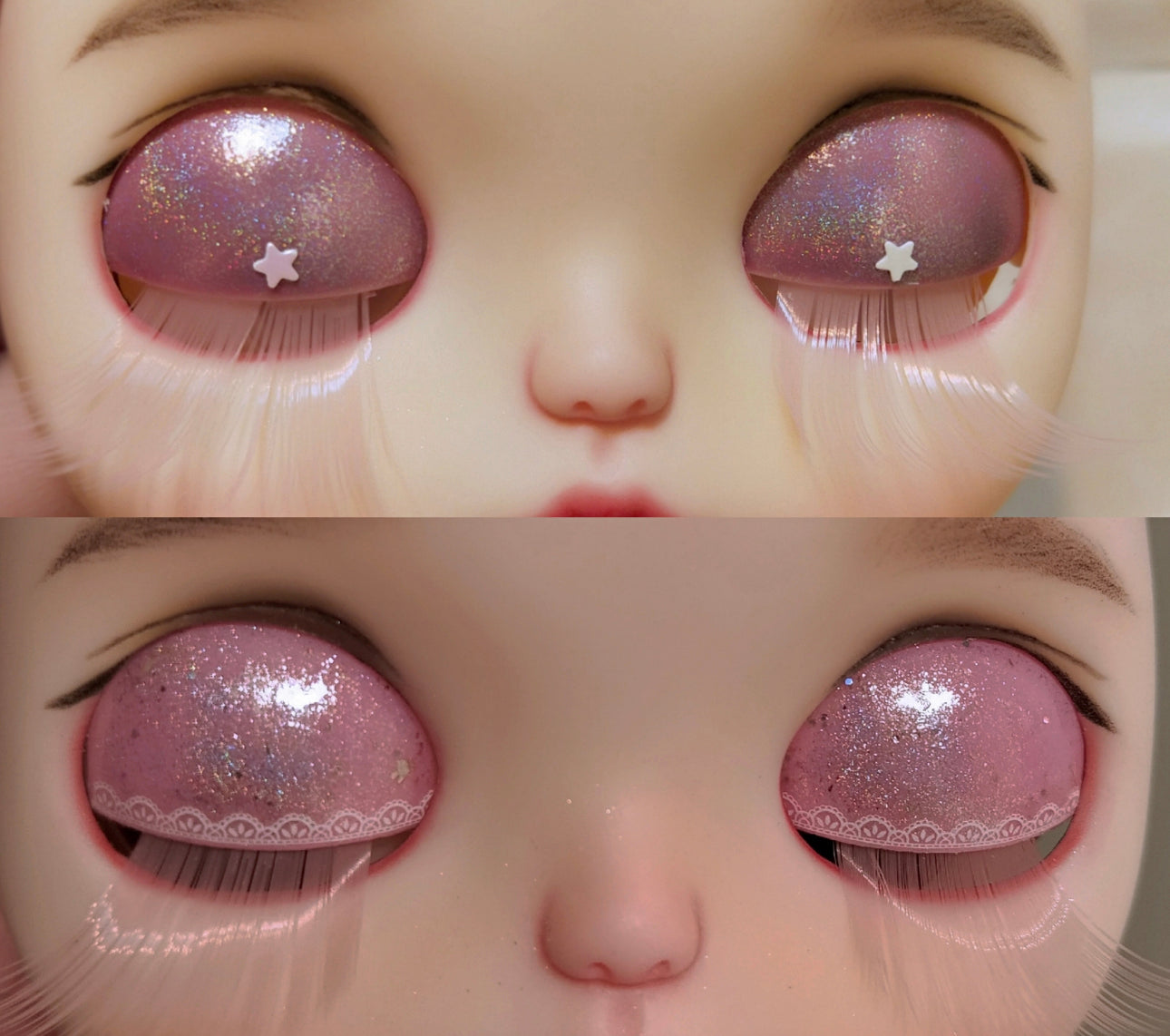 Repaint makeover Replacement Eye Mechanism and Set of Screws Spring and T-Bar for Custom Blythe Dolls 01