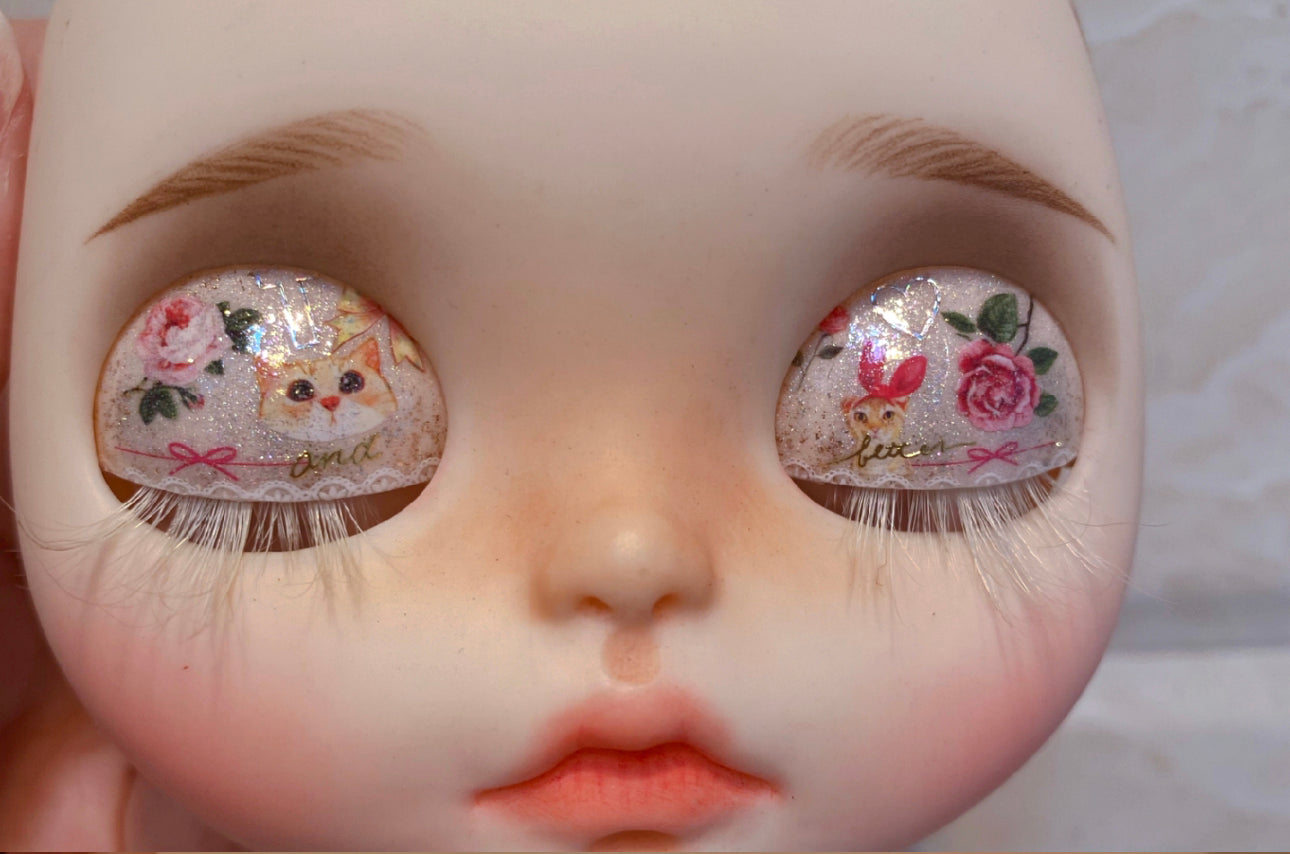 Repaint makeover Replacement Eye Mechanism and Set of Screws Spring and T-Bar for Custom Blythe Dolls 03