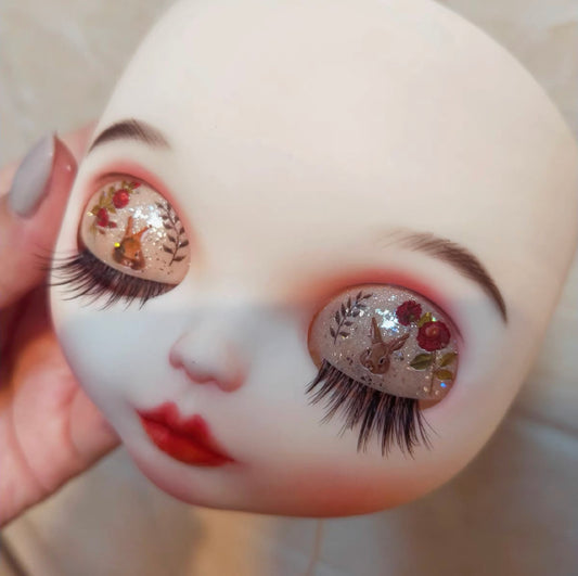 Repaint makeover Replacement Eye Mechanism and Set of Screws Spring and T-Bar for Custom Blythe Dolls 06