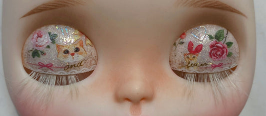 Repaint makeover Replacement Eye Mechanism and Set of Screws Spring and T-Bar for Custom Blythe Dolls 013