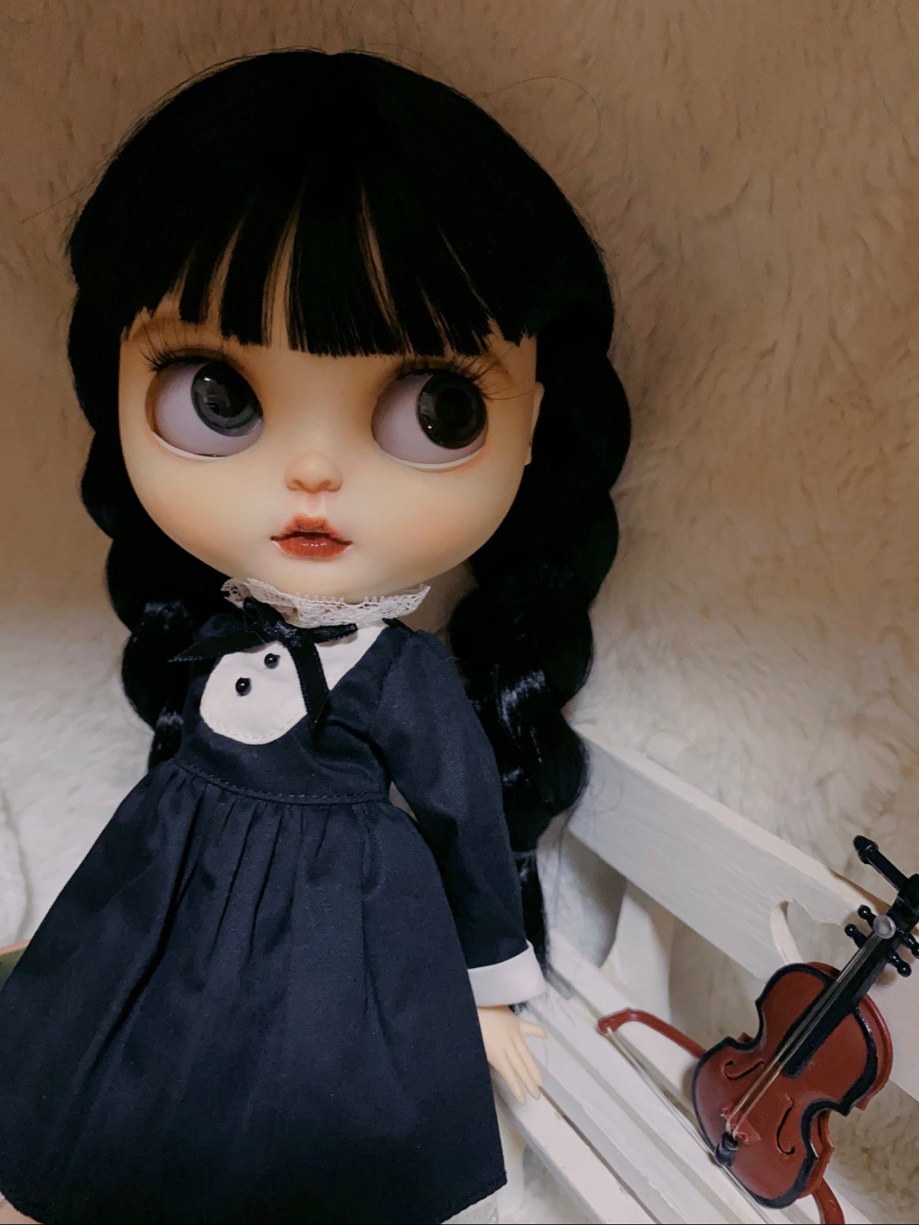 《Wednesday》Custom Blythe Doll 2024 OOAK Limited 016