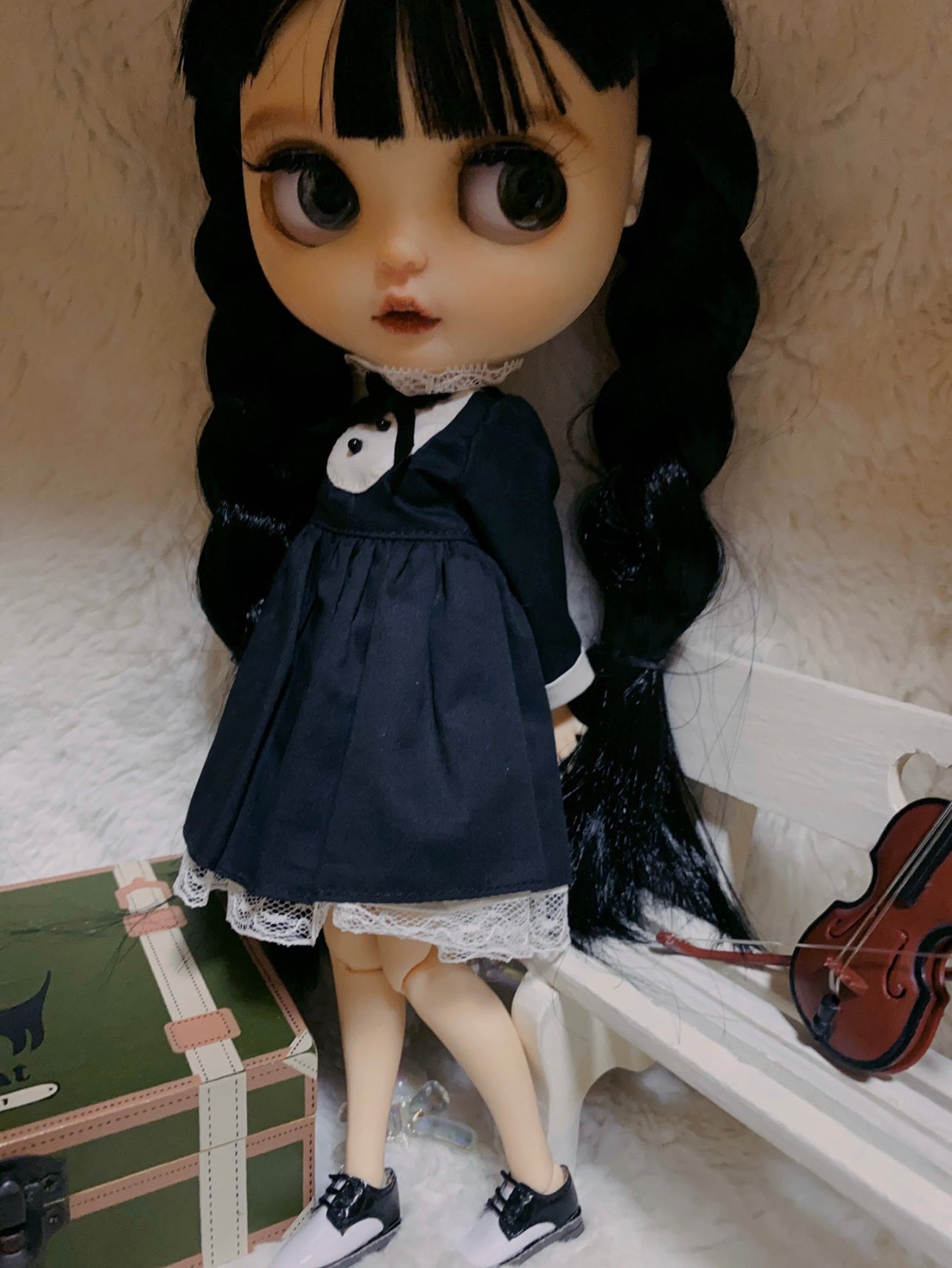 《Wednesday》Custom Blythe Doll 2024 OOAK Limited 016