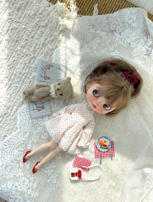 Custom Blythe Doll Outfit, Blythe Clothes, Blythe Dress, Blythe Sweater, Blythe Dolls002