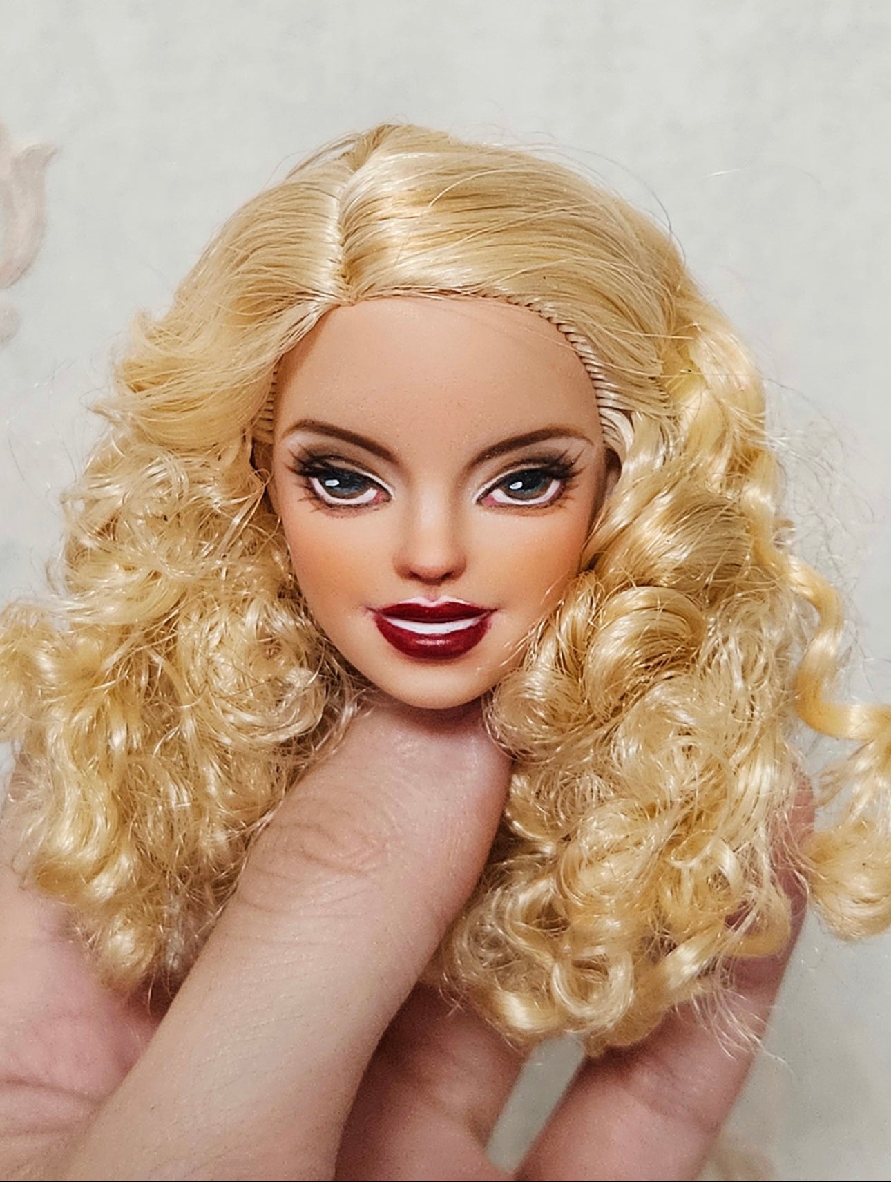 Custom Barbie doll ,Repaint OOAK Barbie Repainted Head,repaint custom OOAK Barbie Commission 04