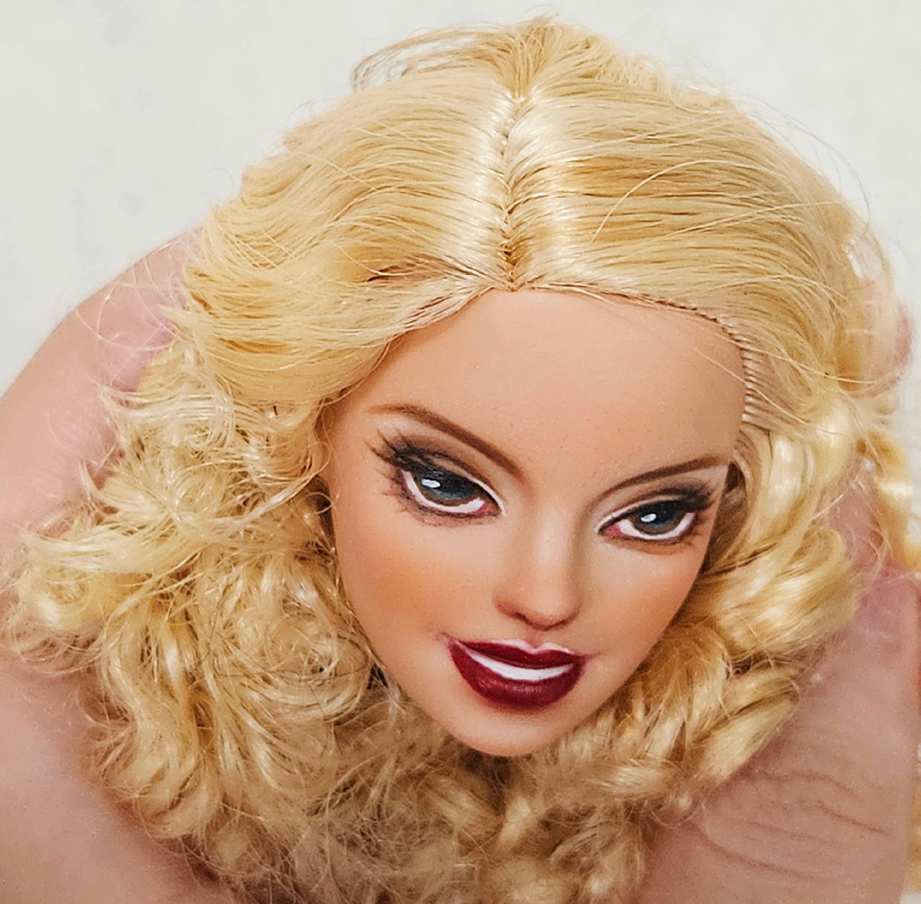 Custom Barbie doll ,Repaint OOAK Barbie Repainted Head,repaint custom OOAK Barbie Commission 04