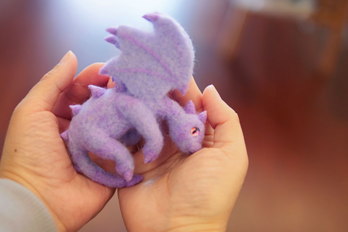 Drangon needle felted wool Material Kit Halloween Christmas Gift012