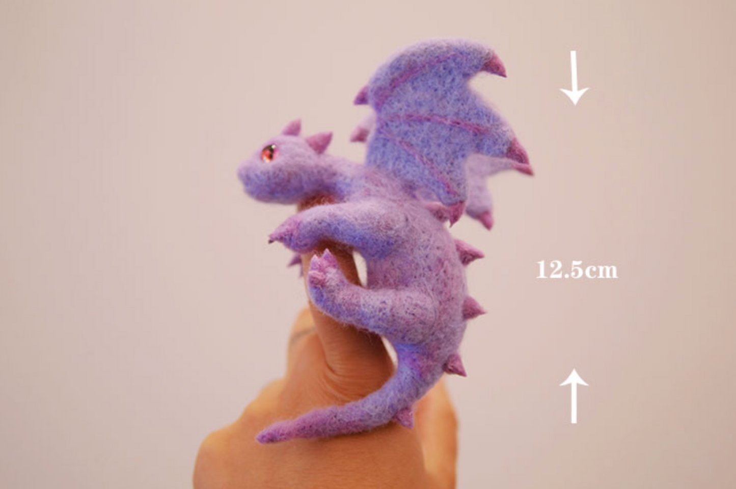 Drangon needle felted wool Material Kit Halloween Christmas Gift012