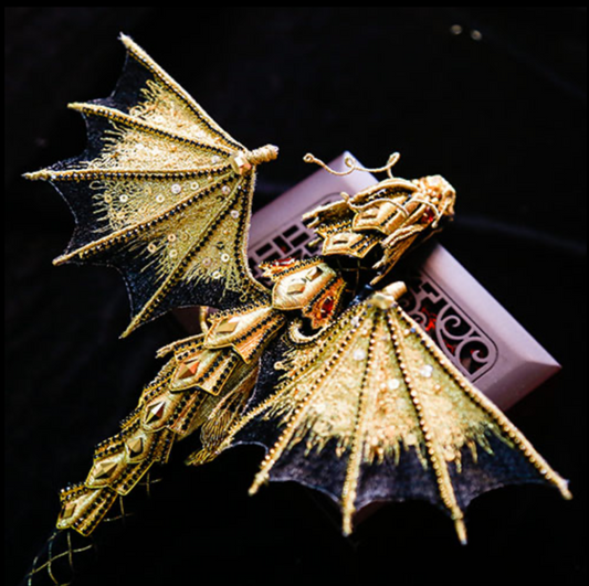 Chinese silk Bead Embroidered 《Game of Thrones》DRAGON DIY Embroidery Beginner Kit 08