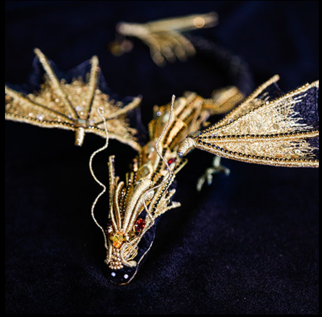 Chinese silk Bead Embroidered 《Game of Thrones》DRAGON DIY Embroidery Beginner Kit 08