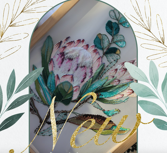 Chinese silk Bead Embroidered 《Imperial Flower》 Embroidery Beginner Kit 09