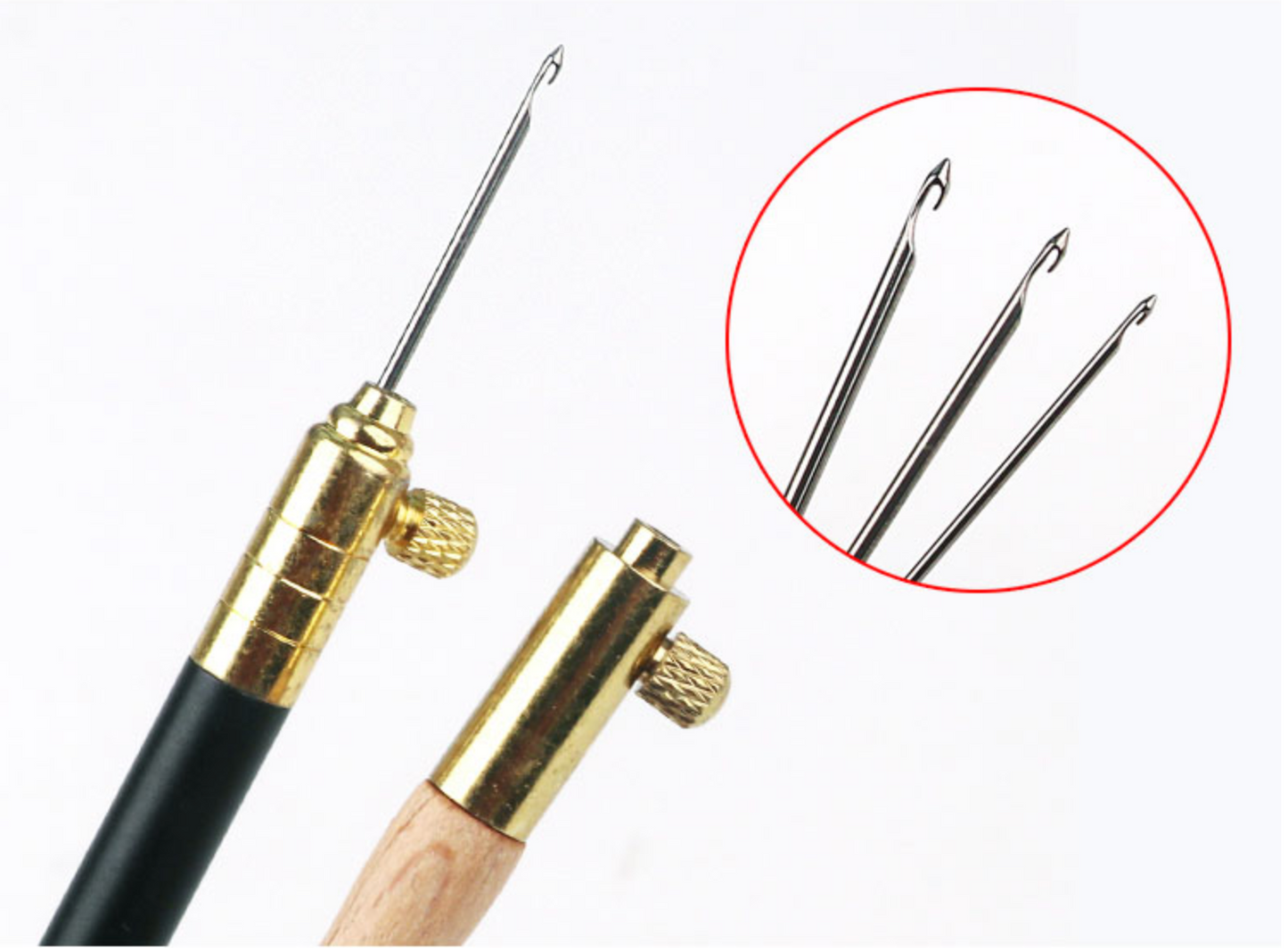Chinese silk beads Embroidery tools punch needles