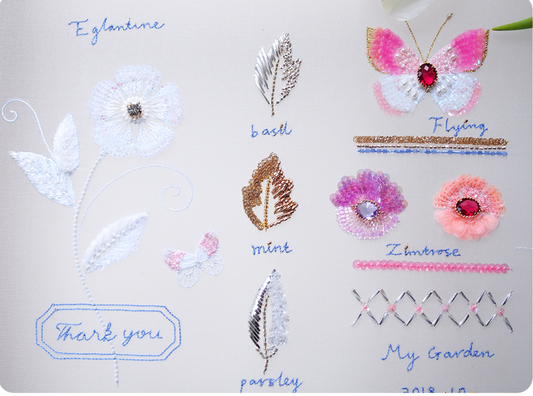 Embroidery Pattern, Pre printed fabric with Tutorial,DIY Embroidery Craft Kit,hand embroidery