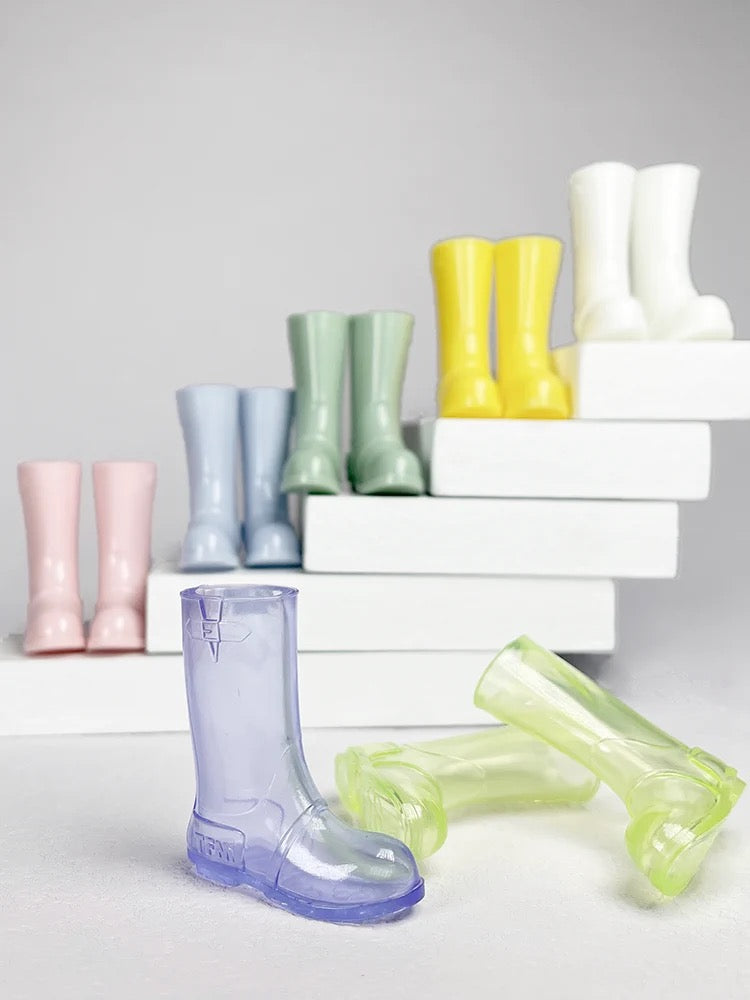 BJD Shoes Cute Short RAINNY Boots for BLYTHE OB24 Size Ball-jointed Doll