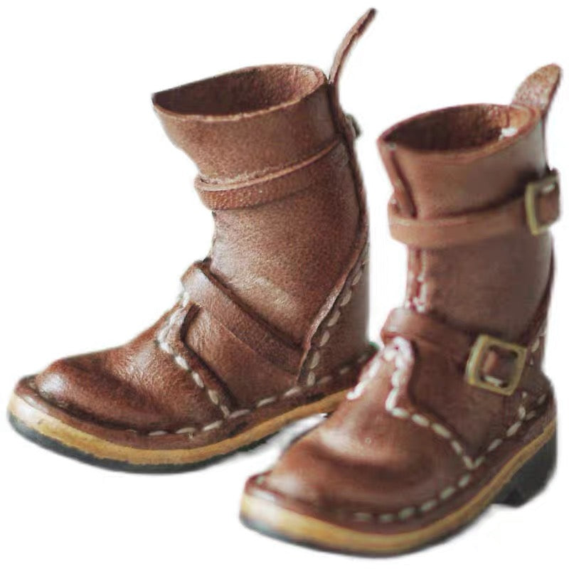 BJD Shoes Cute Short leather Boots for BLYTHE OB24 OB22 OZS Size Ball-jointed Doll
