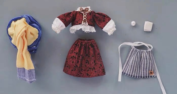BLYTHE DOLL Pearl Maiden cloth raw material DRESS 04