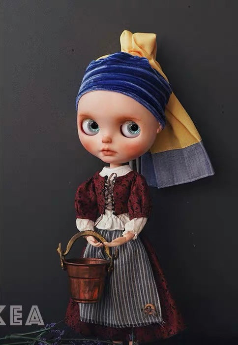 BLYTHE DOLL Pearl Maiden cloth raw material DRESS 04
