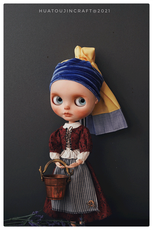 BLYTHE DOLL Pearl Maiden cloth raw material DRESS 04